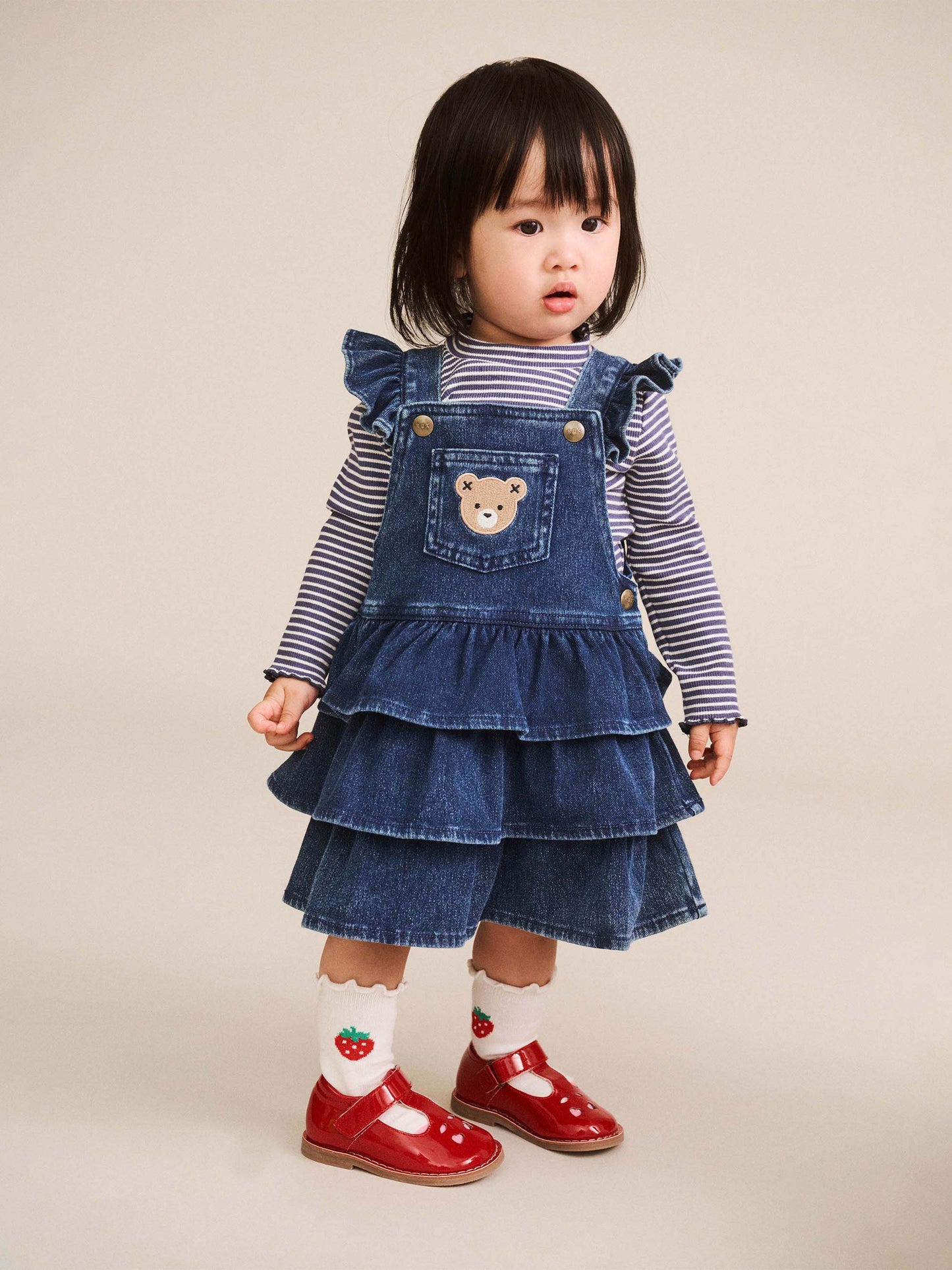 Huxbaby Dreamy Denim Pinafore
