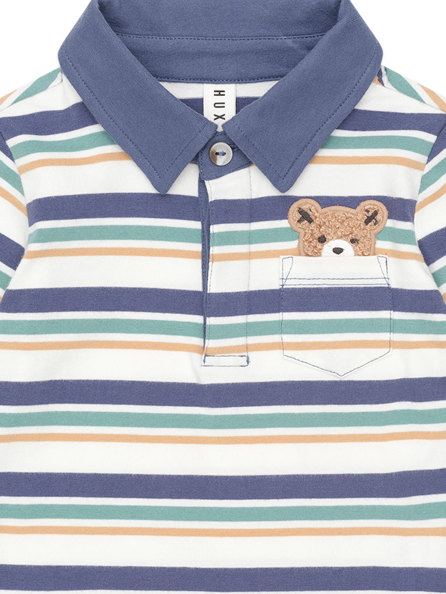 Huxbaby Multi Stripe Hiding Hux Polo