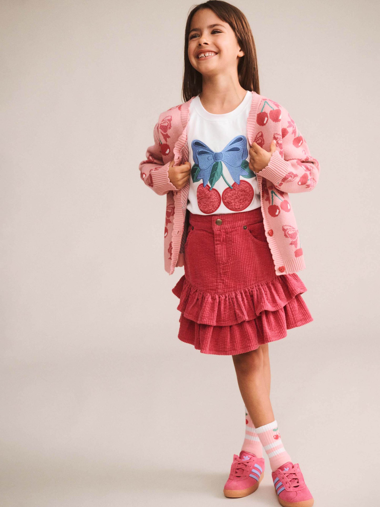 Huxbaby Cherry Bow Tee White
