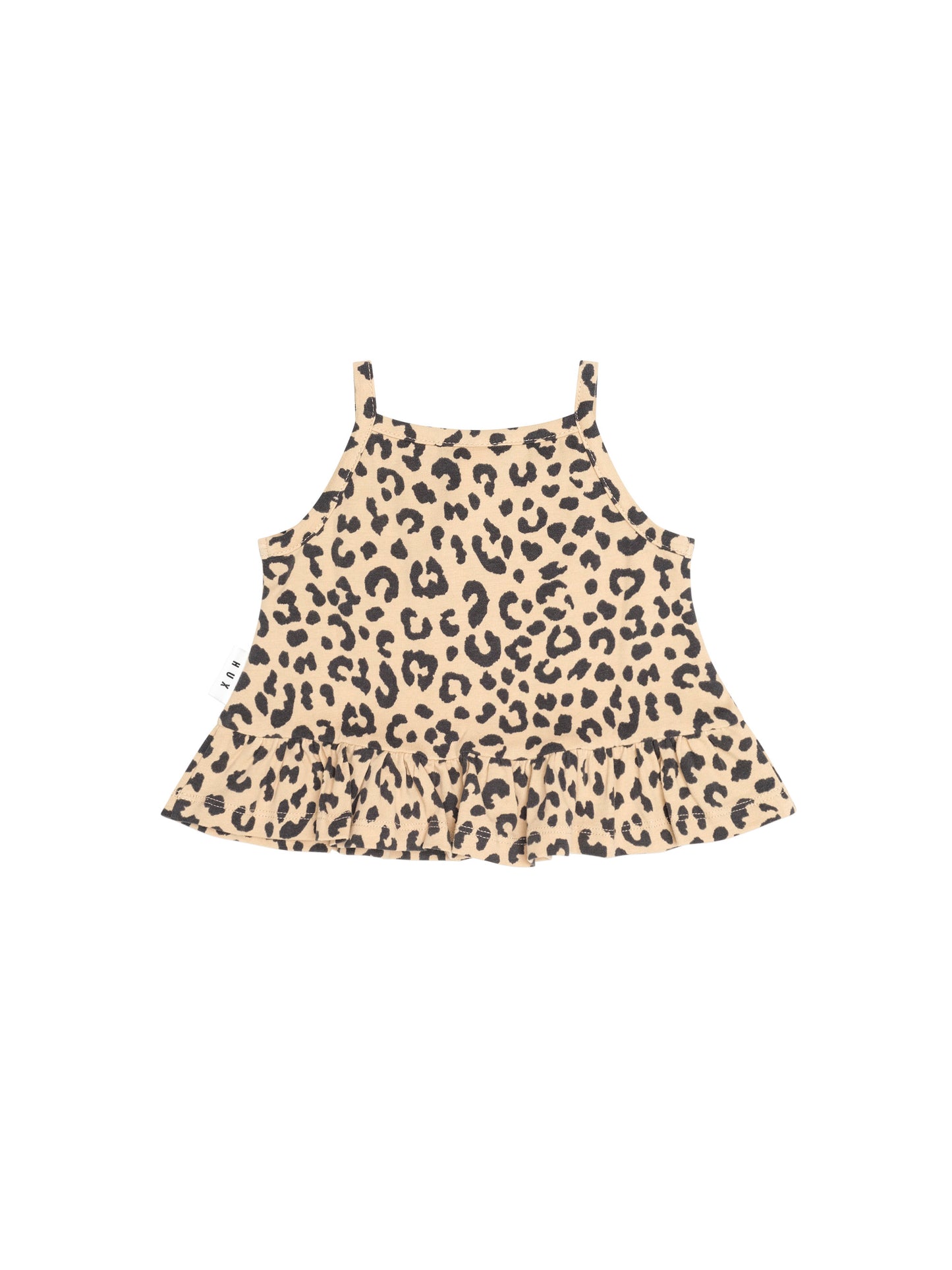 Huxbaby Leopard Peplum Tank Top