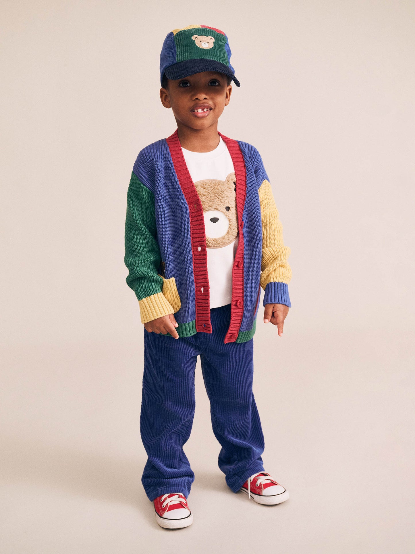 Huxbaby Cord Wide Leg Pant Navy