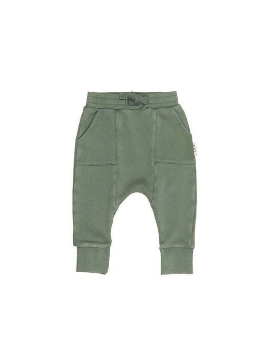 Huxbaby Vintage Green Drop Crotch Pant