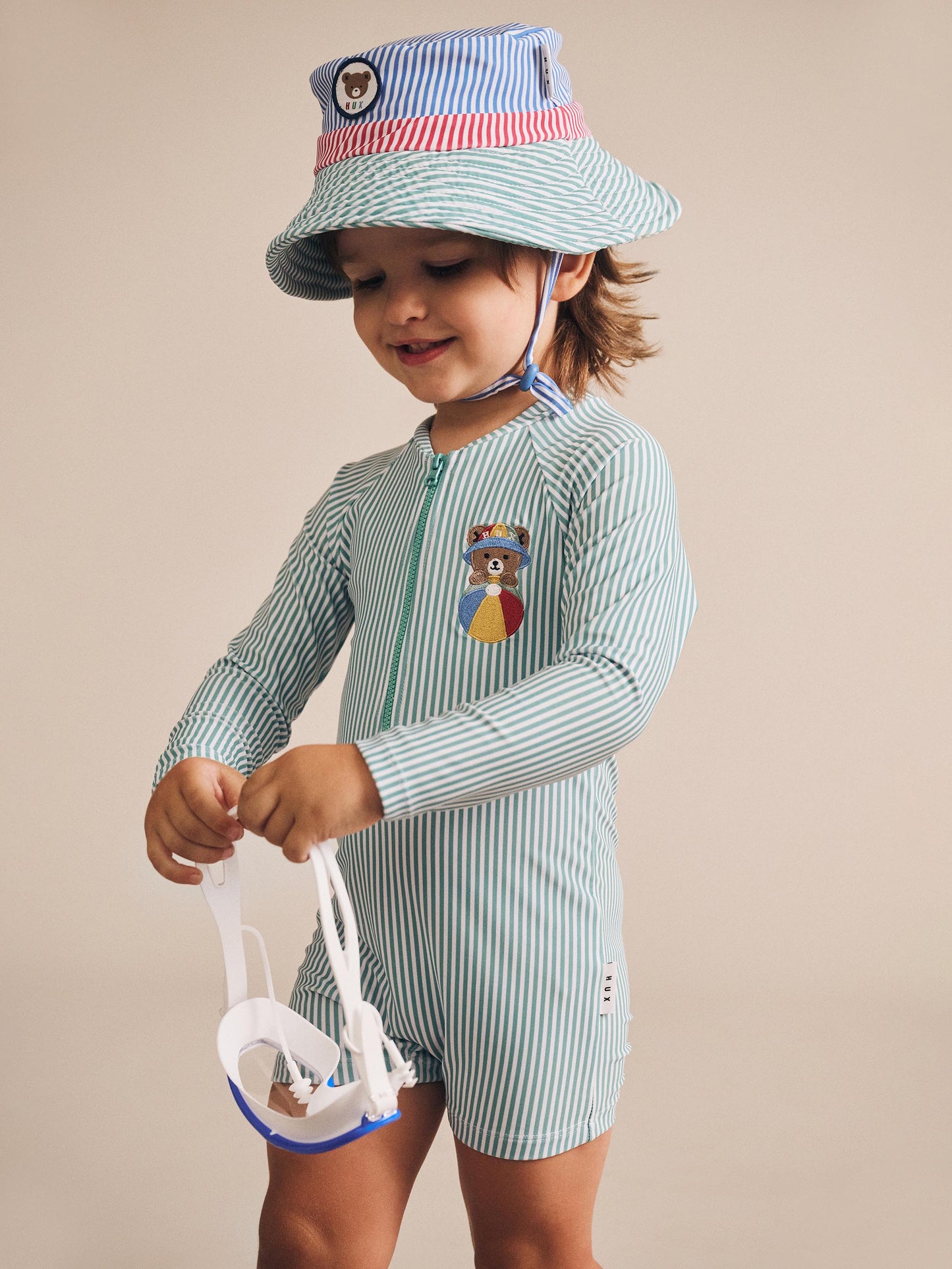 Huxbaby Huxbear Stripe Swimsuit Shortie