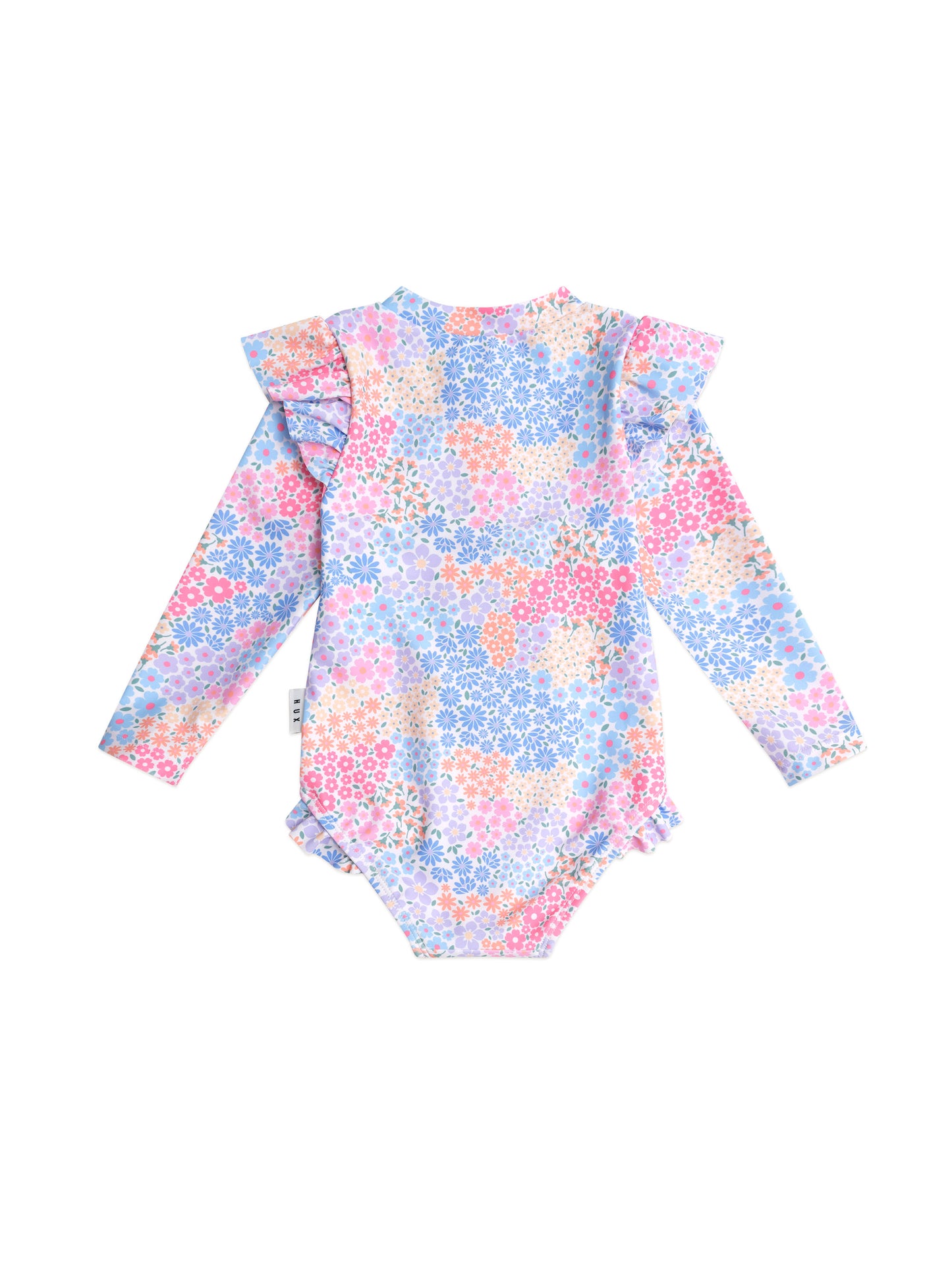 Huxbaby Frill Swimsuit Floral Bloom