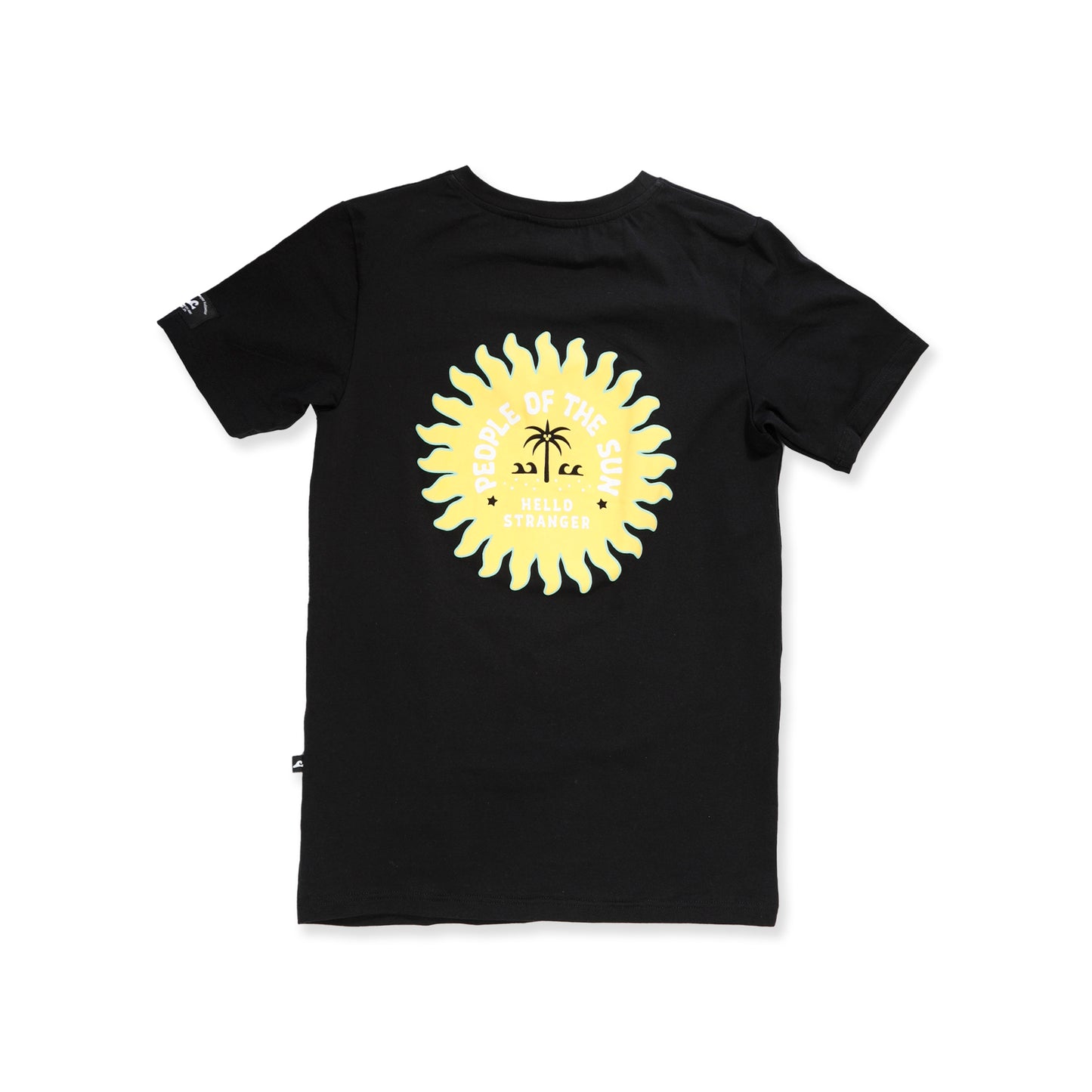 Hello Stranger People Of The Sun Short Sleeve Tee Black Yellow
