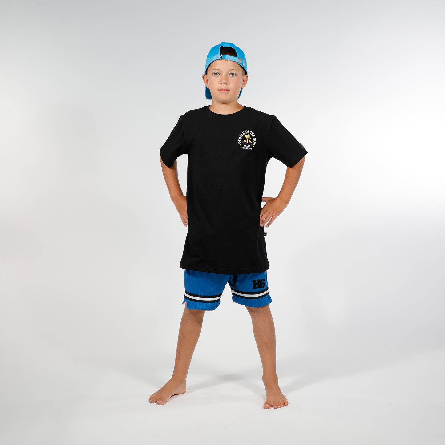 Hello Stranger People Of The Sun Short Sleeve Tee Black Yellow