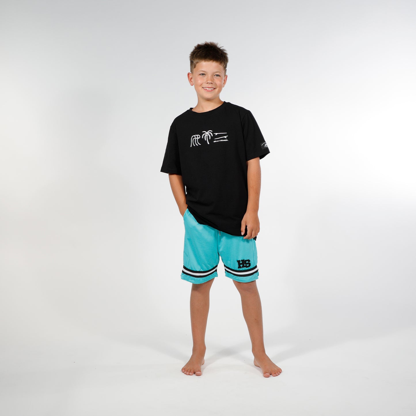 Hello Stranger Protect Our Ocean Short Sleeve Tee Black White