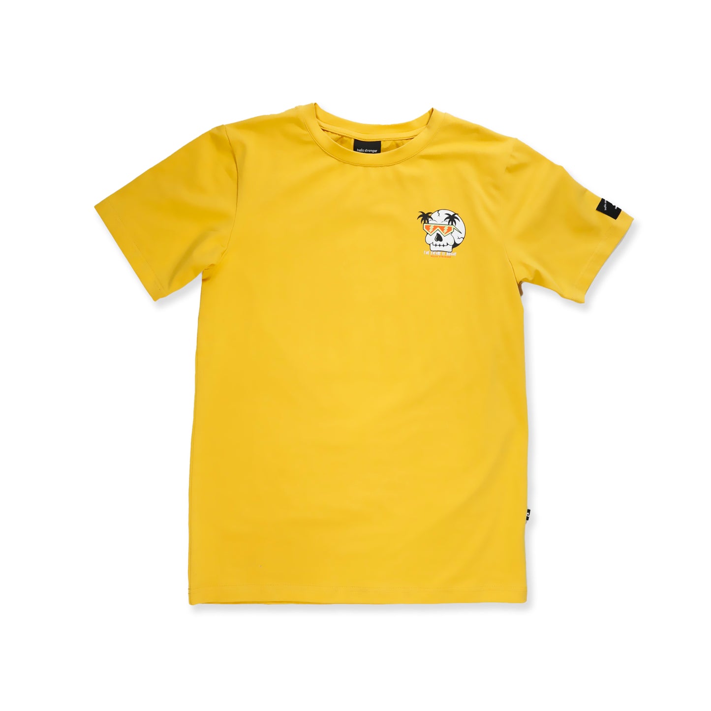 Hello Stranger The Future Is Bright Short Sleeve Tee Yellow