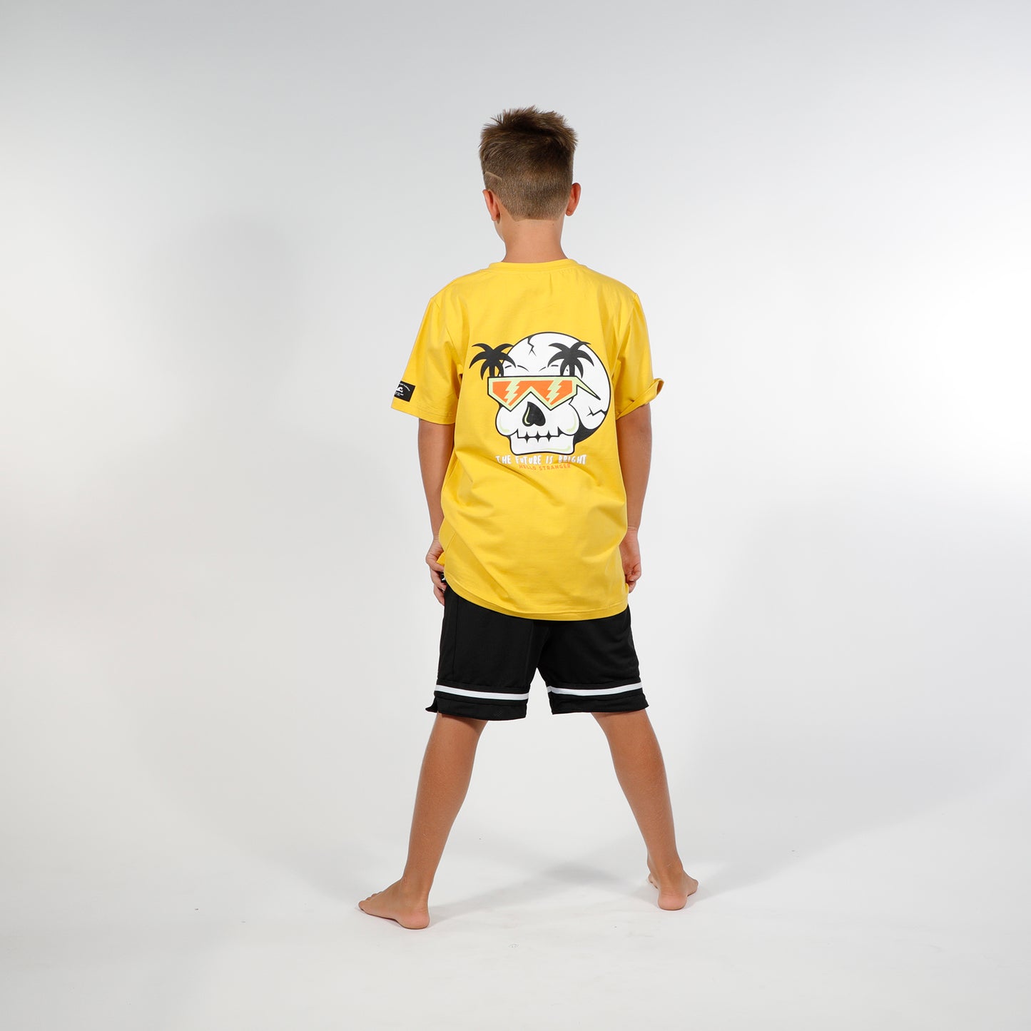 Hello Stranger The Future Is Bright Short Sleeve Tee Yellow