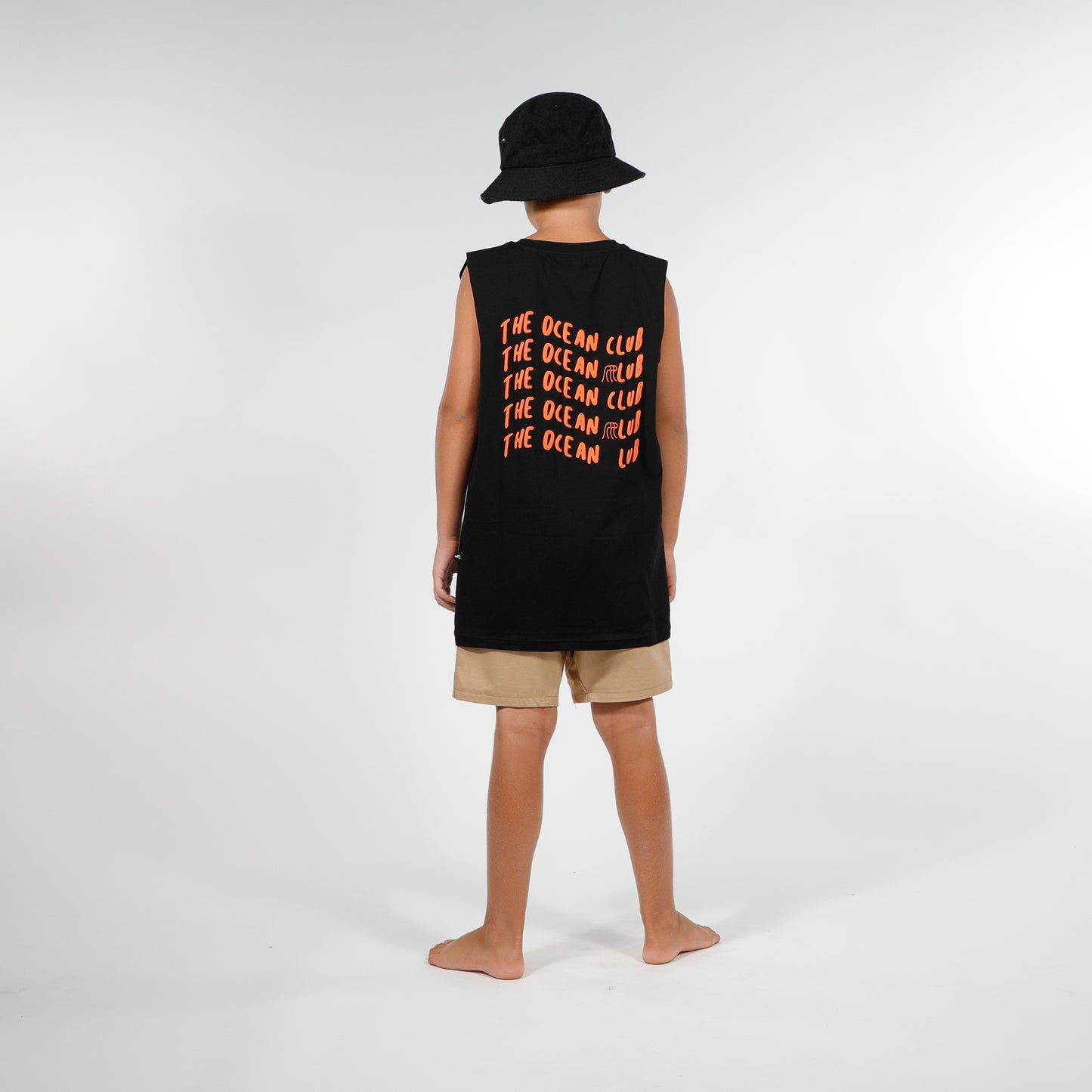Hello Stranger The Ocean Club Muscle Tee Black