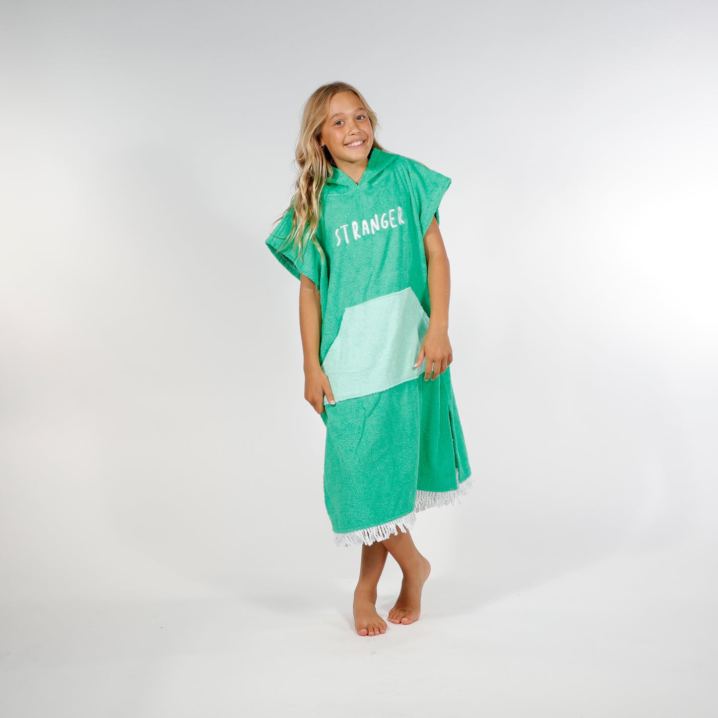 Hello Stranger Poncho Towel Green Green