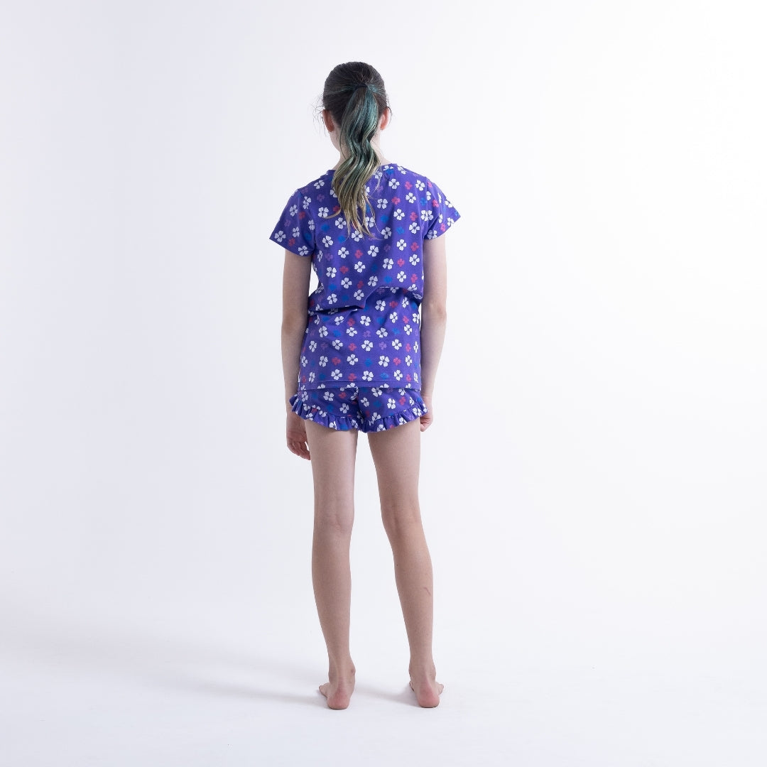 Hello Stranger Summer PJs Purple Floral