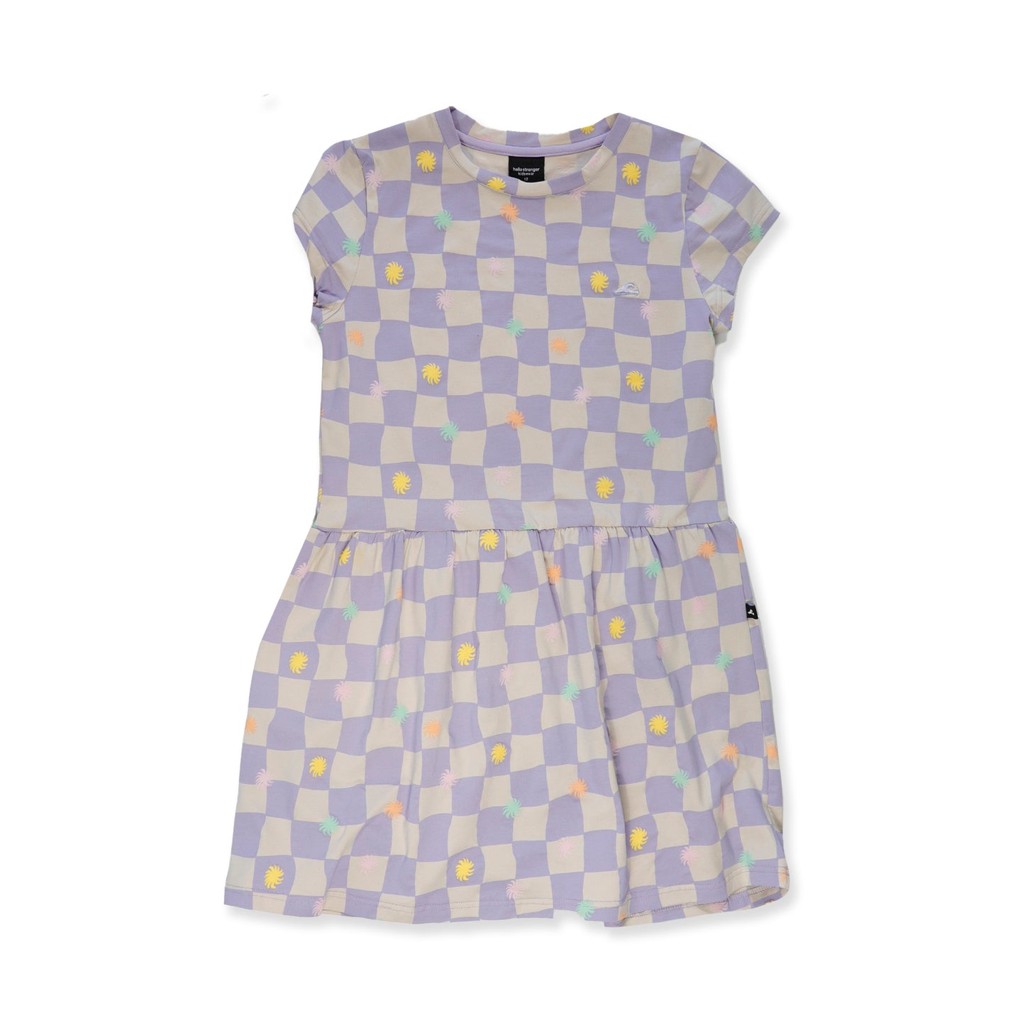 Hello Stranger Palma Dress Purple Check