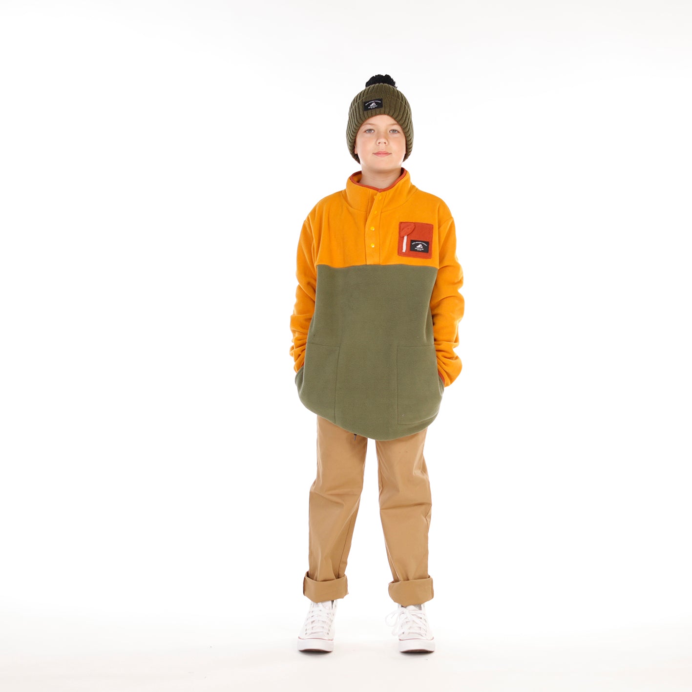 Hello Stranger Adventure Fleece Mustard Khaki