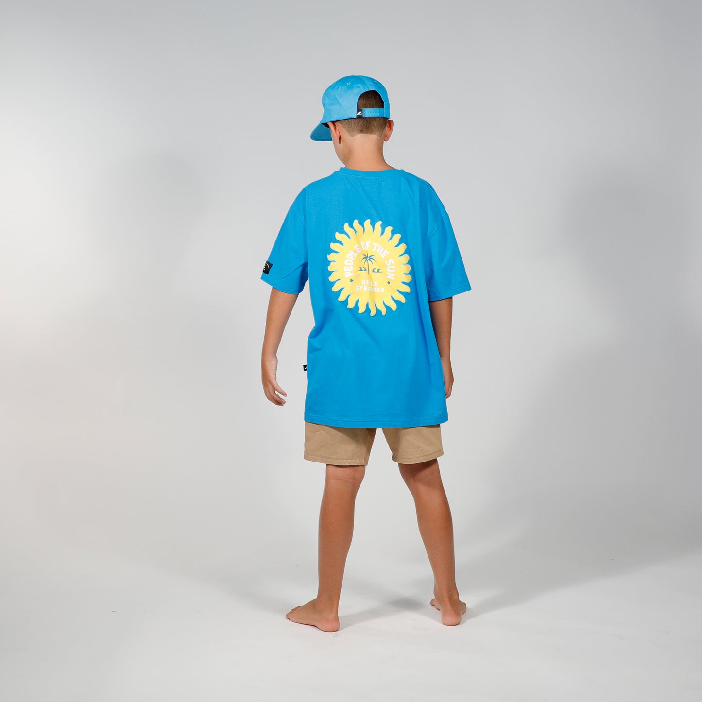 Hello Stranger People Of The Sun Box Tee Blue