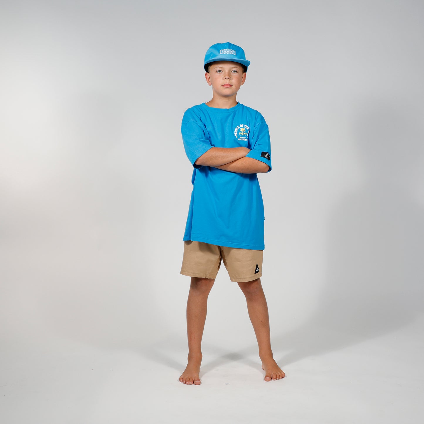 Hello Stranger People Of The Sun Box Tee Blue