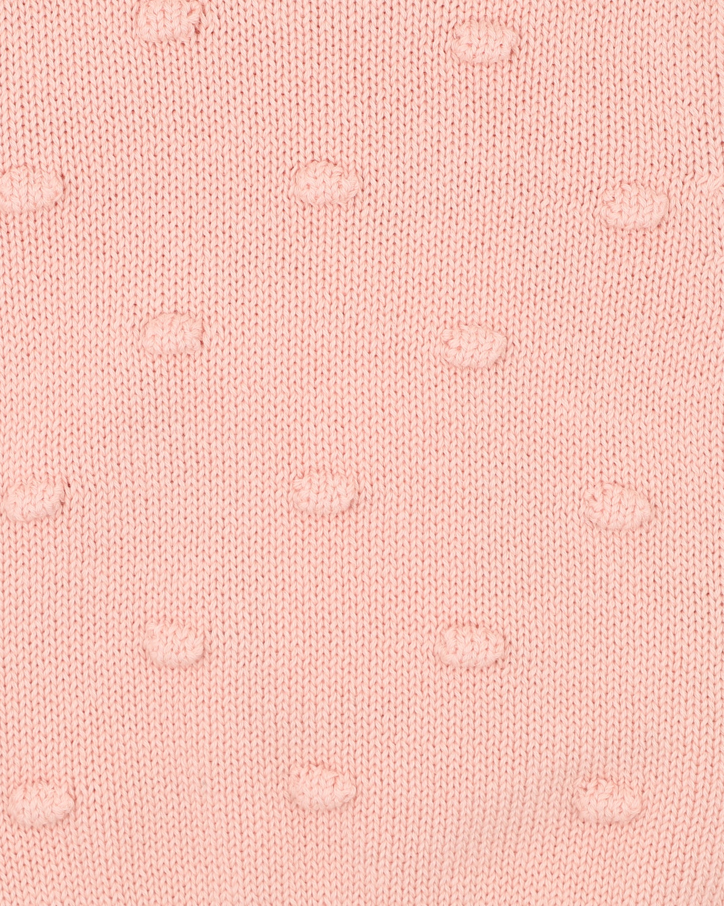 Minihaha Baby Gemma Organic Bobble Knit Vest Vintage Rose