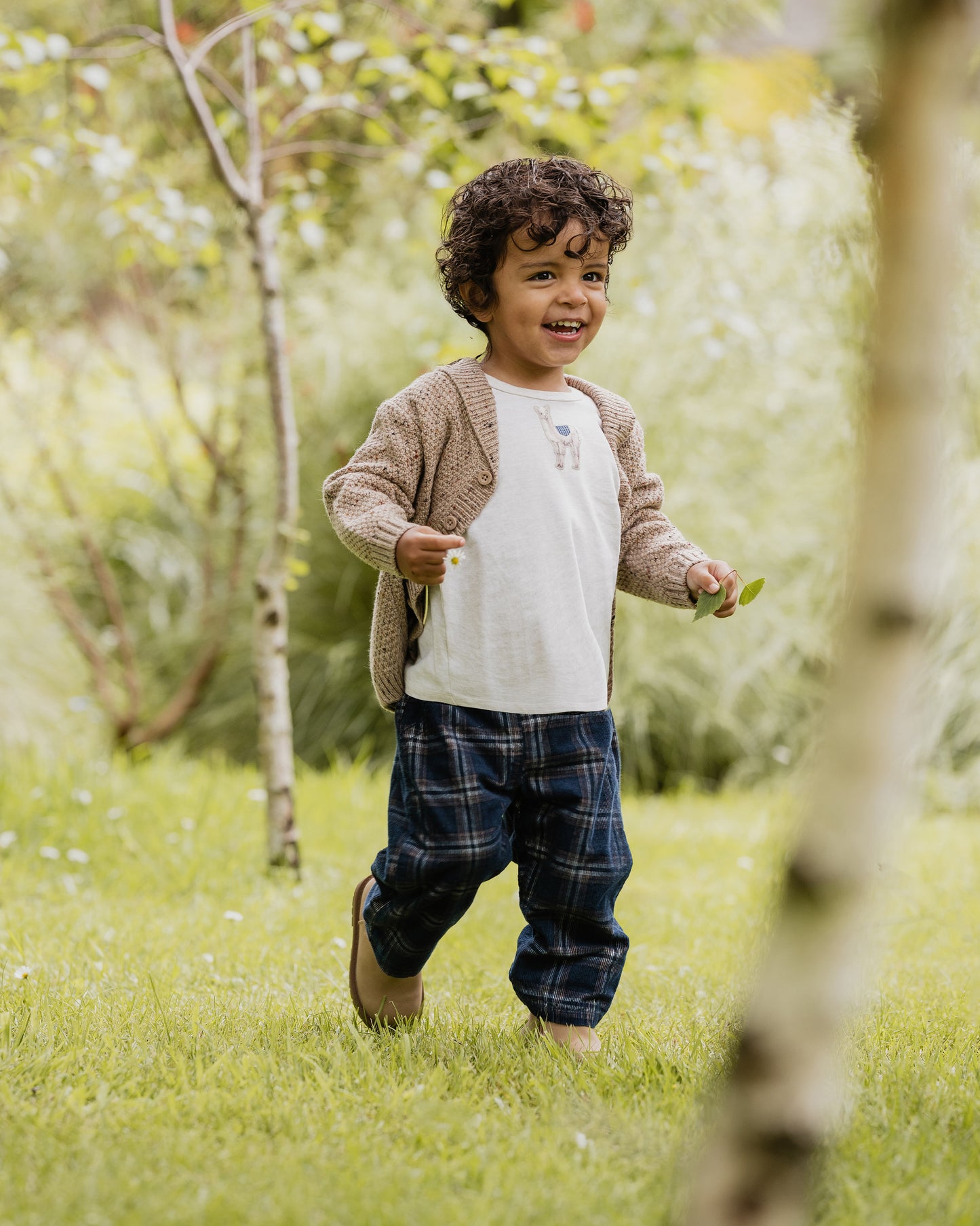 Minihaha Baby Jake Knitted Cardigan Mocha