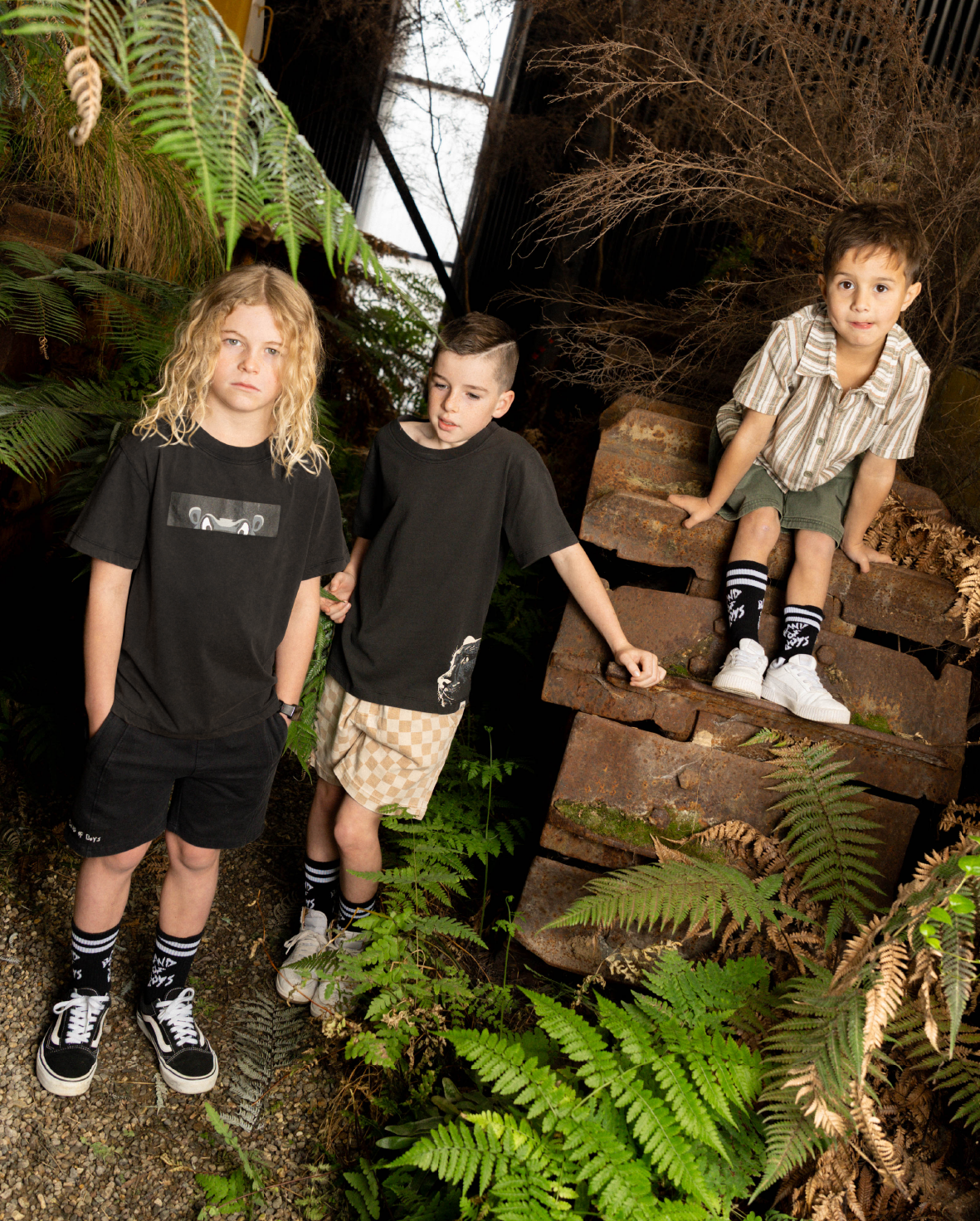 Band of Boys Khaki Woven Shorts