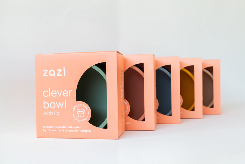 Zazi Clever Bowl with lid Blush