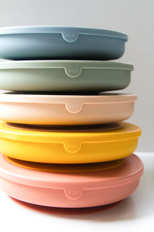 Zazi Clever Plate with lid Yolk