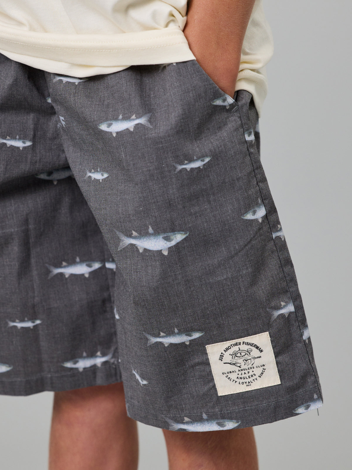 Just Another Fisherman Mini Mullet Shorts Antique Black