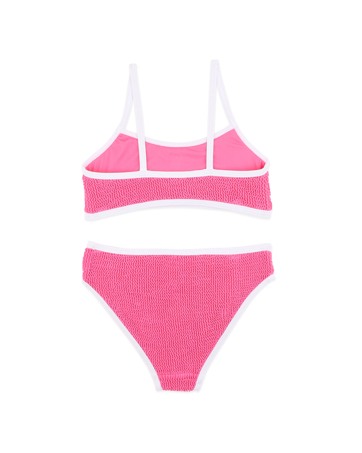 Minihaha Bubblegum/White Crinkle Bikini
