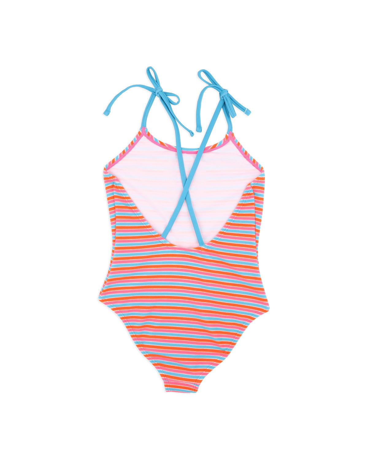 Minihaha Selena Stripe Cross Back Swimsuit