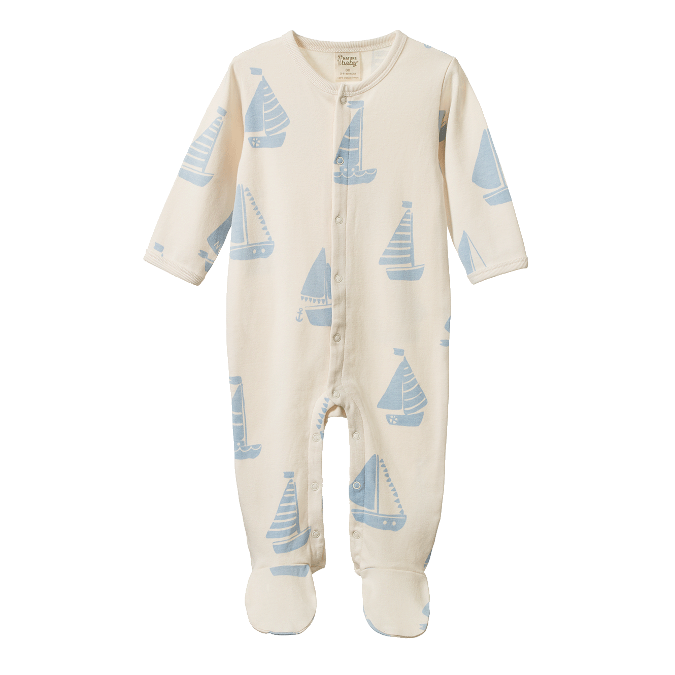 Nature Baby Stretch & Grow Regatta Blue Print