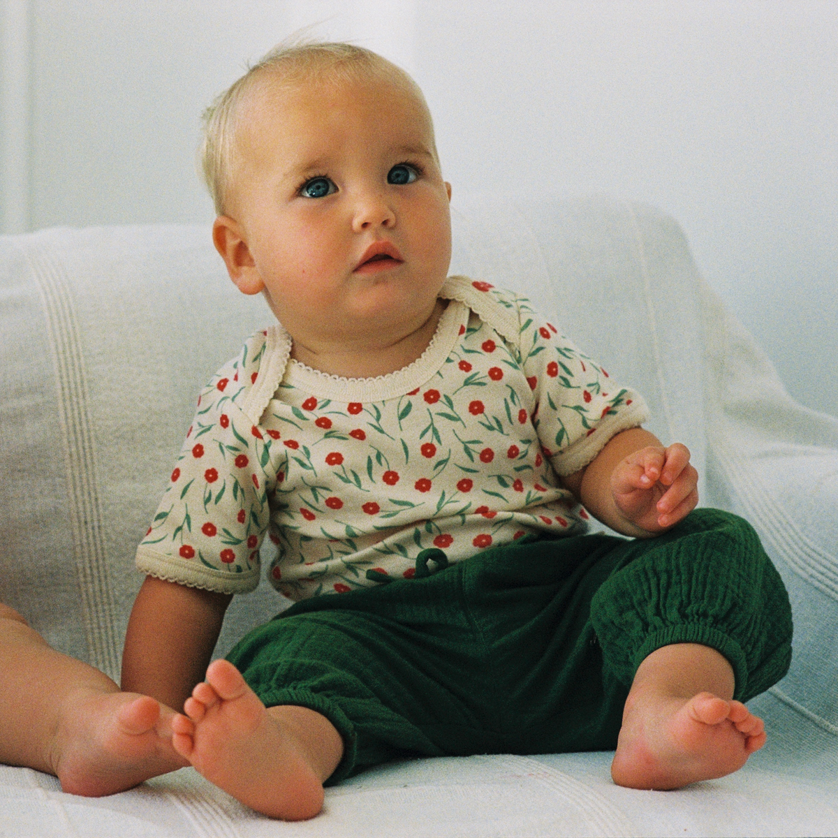 Nature Baby Short Sleeve Bodysuit Joiette Print