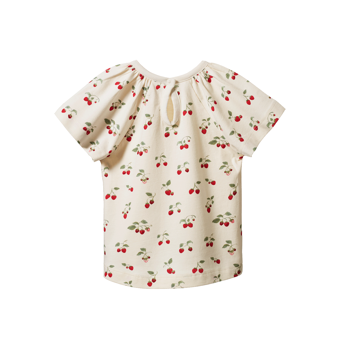 Nature Baby Faye Tee Strawberry Blush Print