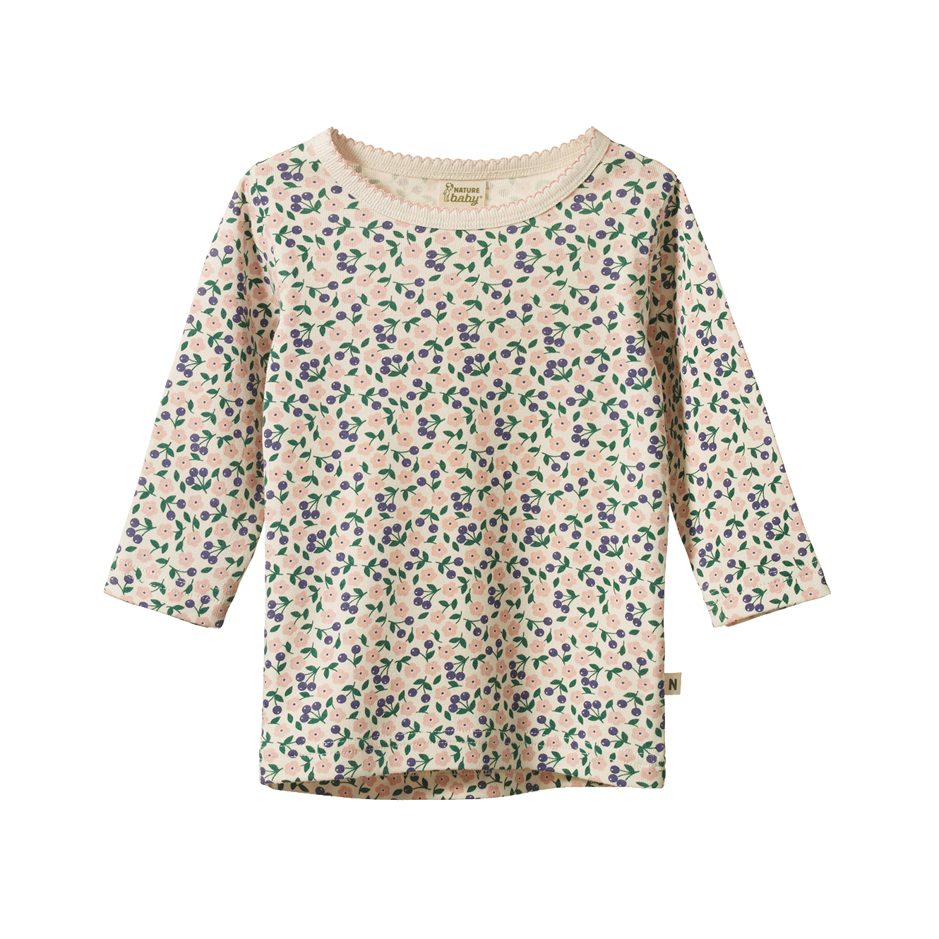 Nature Baby Long Sleeve Cloud Tee Briarwood Print