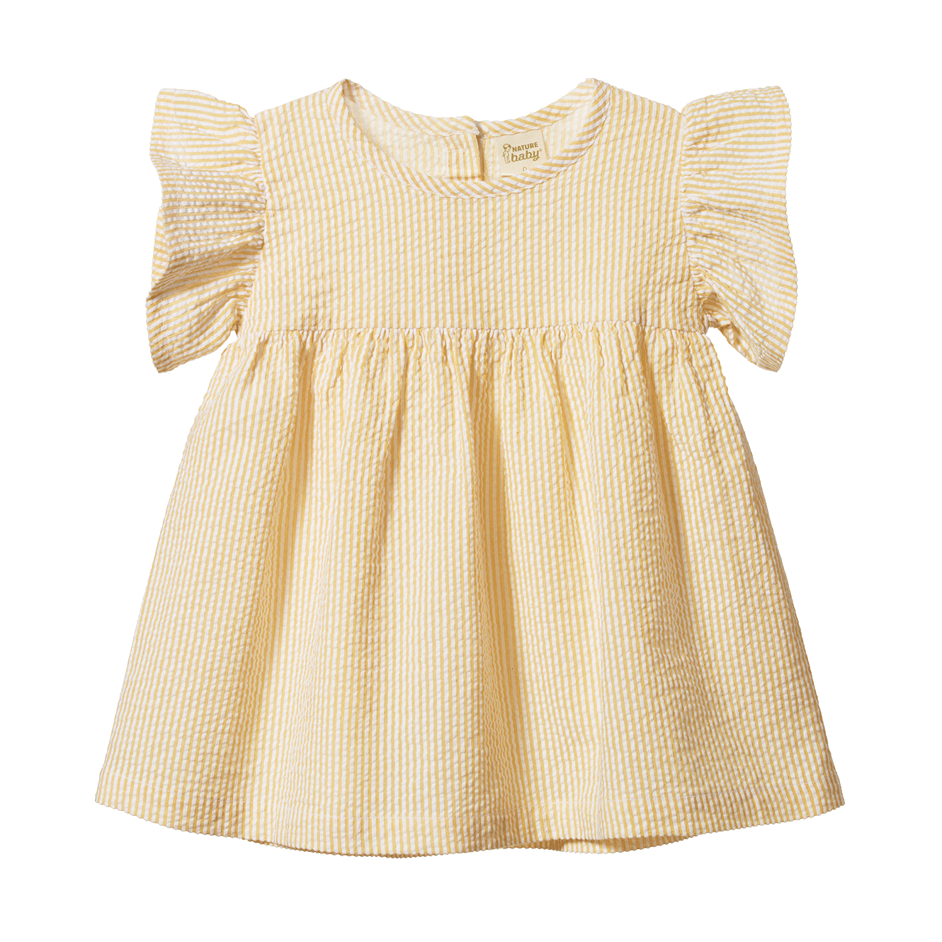 Nature Baby Bonnie Dress Golden Stripe