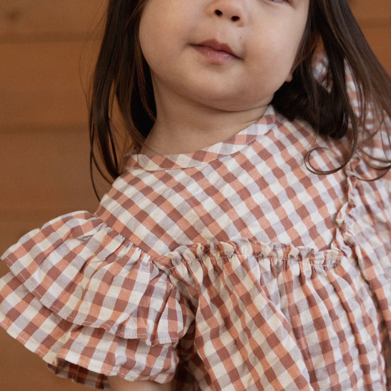 Nature Baby Una Dress Dandelion Gingham