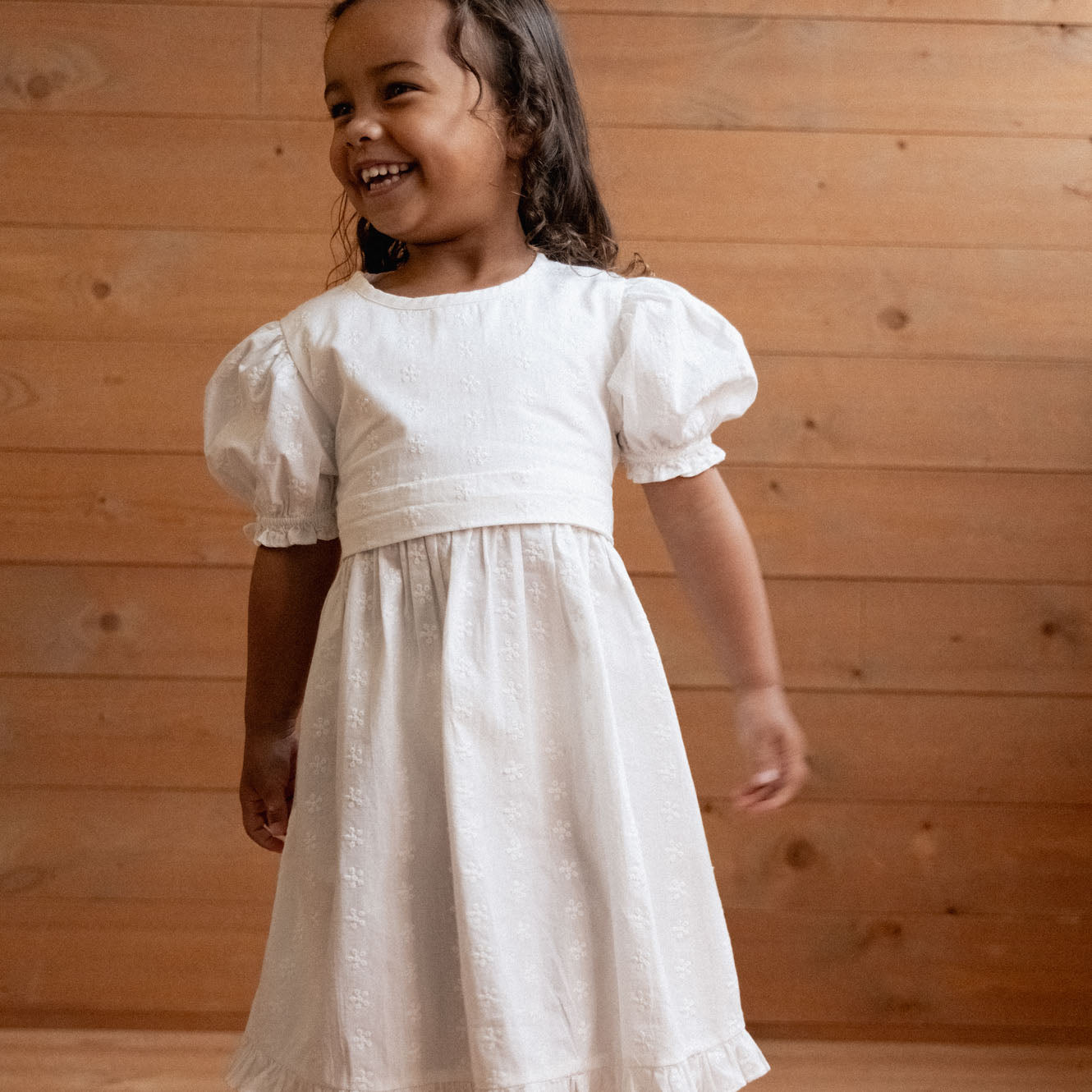 Nature Baby Annabelle Dress Ivory Floral