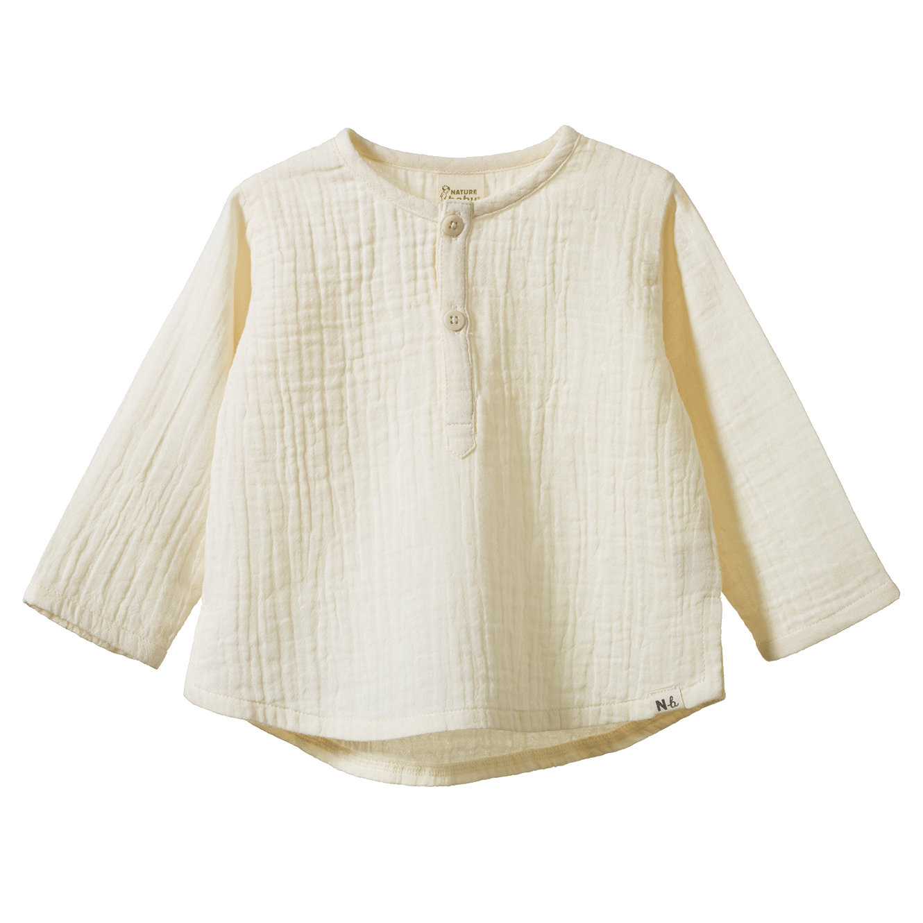 Nature Baby Long Sleeve Caravan Shirt Muslin Natural