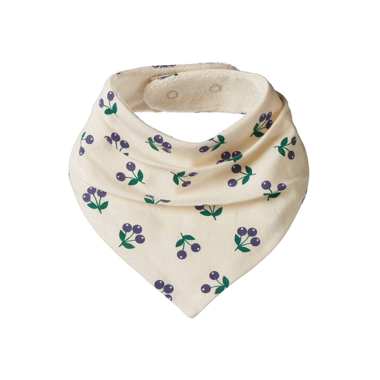 Nature Baby Triangle Bib Little Winter Berry Print