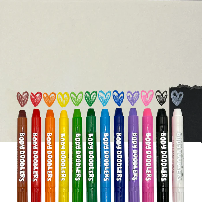 Body Doodlers Face & Body Crayons - Set of 12