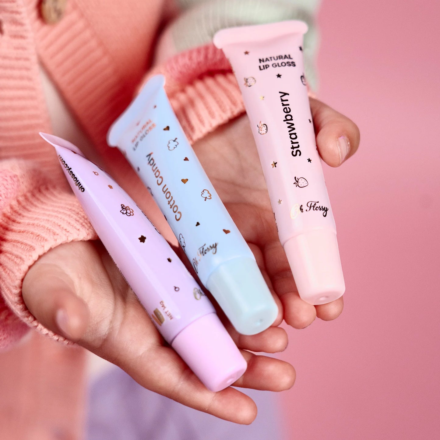Oh Flossy Natural Lip Gloss Strawberry