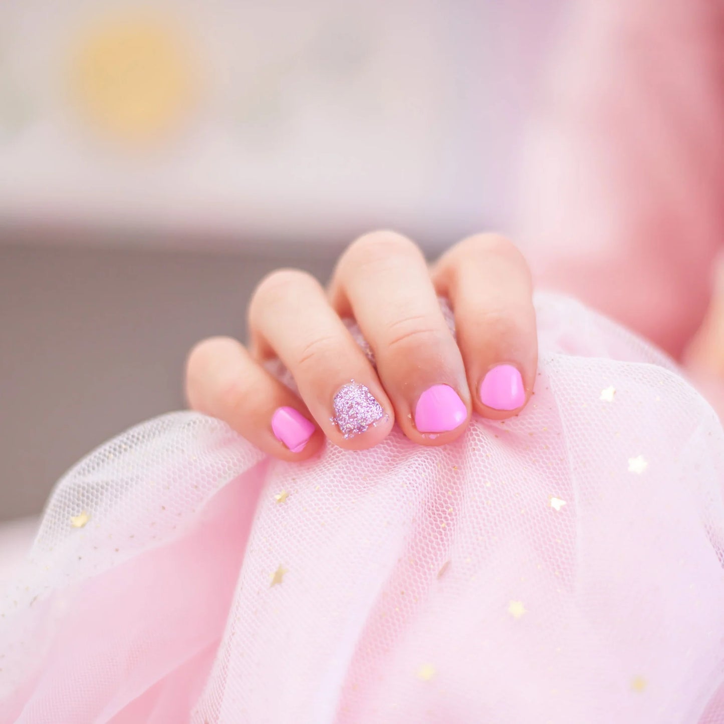 Oh Flossy Nail Polish Coloured Pink Glitter