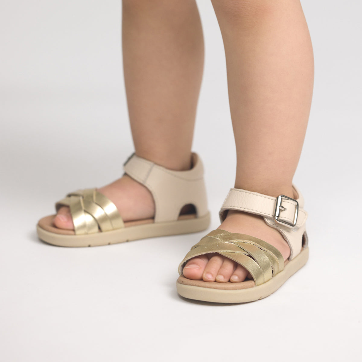 Pretty Brave Toddler Sandal Lily Stone Shine