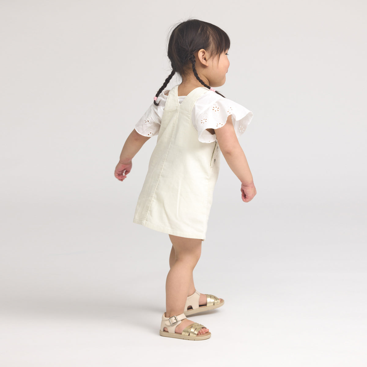 Pretty Brave Toddler Sandal Lily Stone Shine