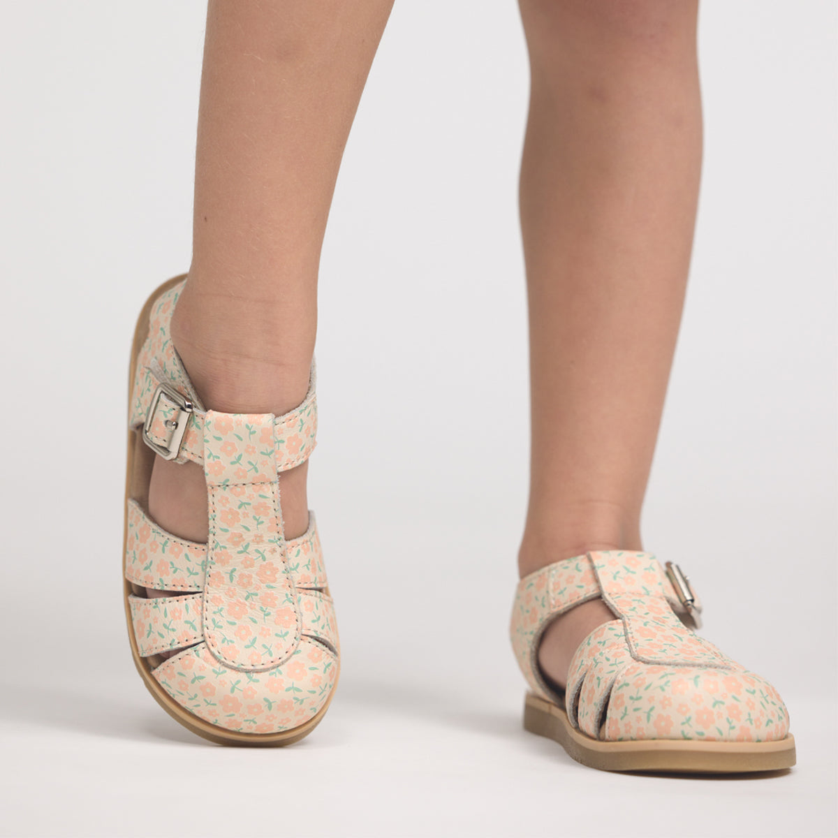 Pretty Brave Child Sandal Maggie Peach Meadow