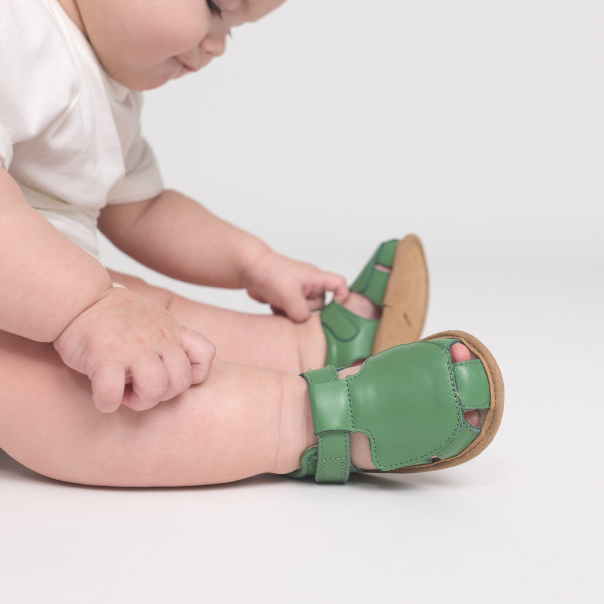 Pretty Brave Baby Sandal Milo Grass