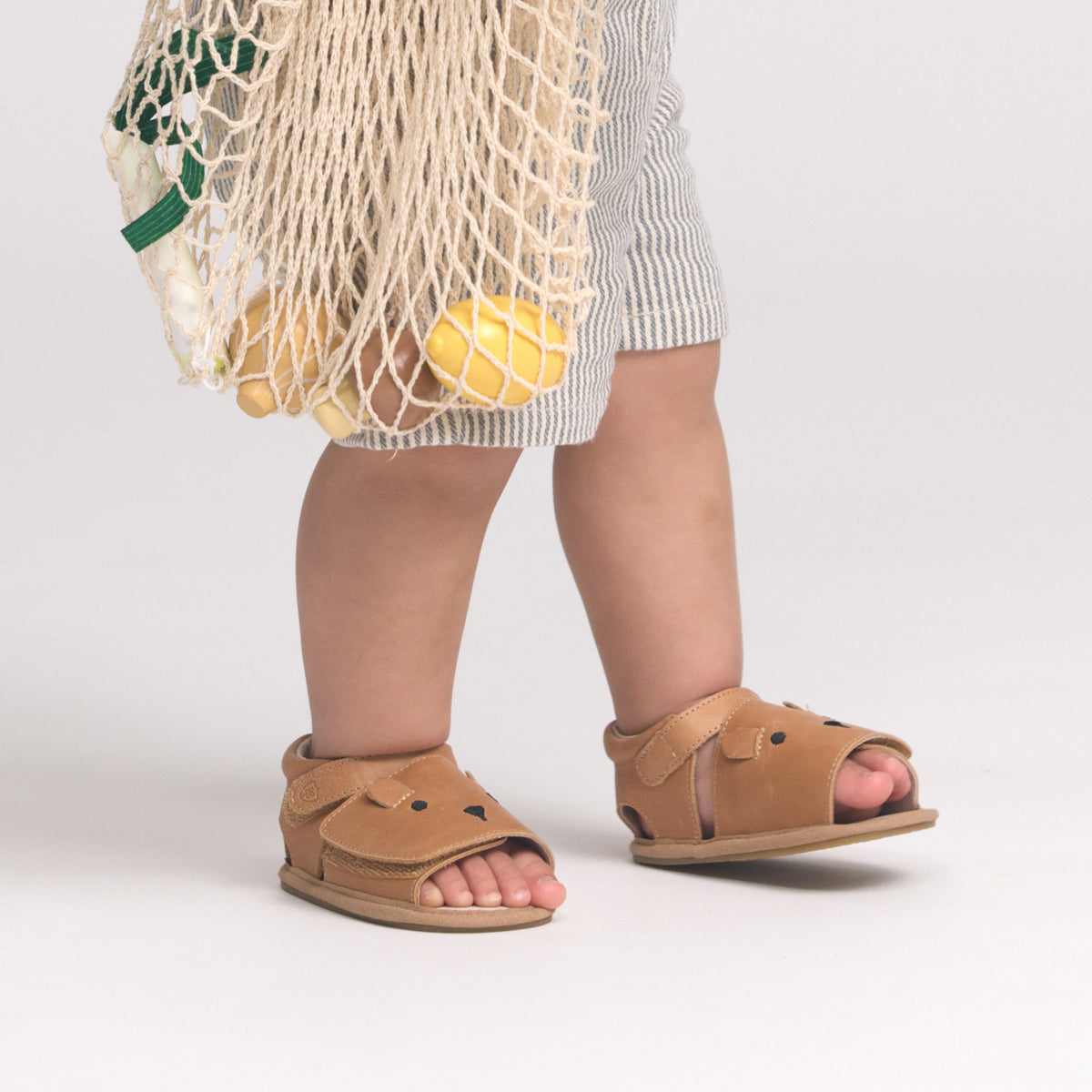 Pretty Brave Baby Sandal Teddy Tan
