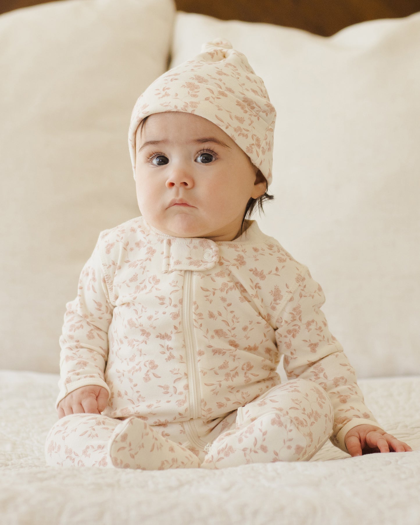 Quincy Mae Zip Long Sleeve Sleeper Footie | French Garden *Pre-Order*