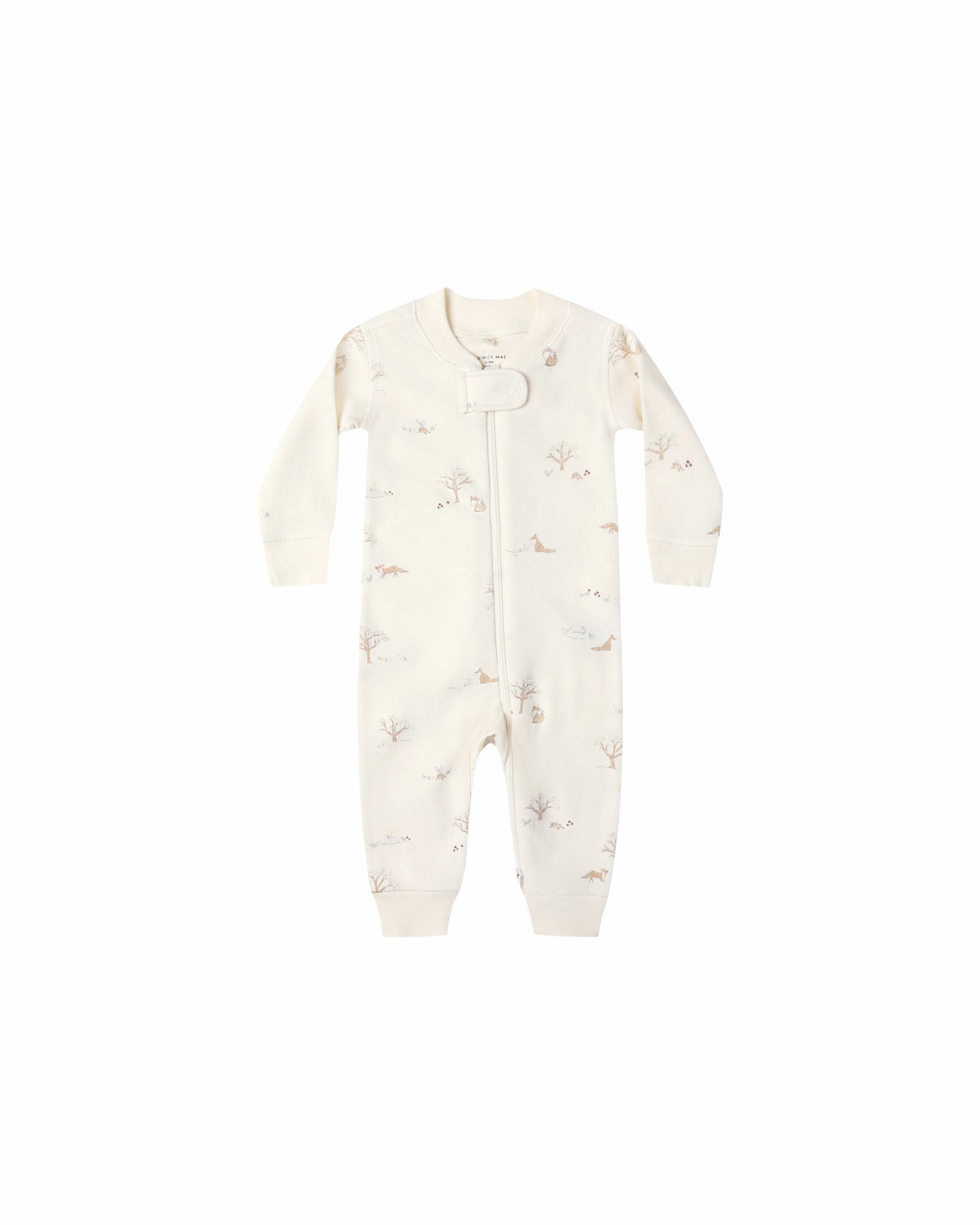 Quincy Mae Zip Long Sleeve Sleeper Footie | Fox Land *Pre-Order*