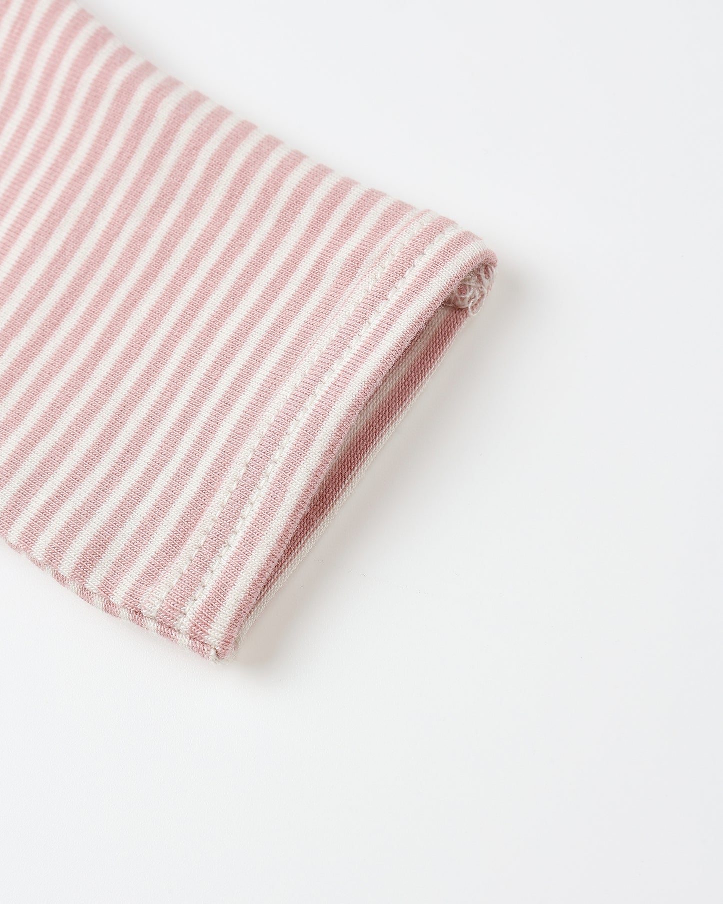 Quincy Mae Side Snap Bodysuit + Pant Set | Rose Micro Stripe