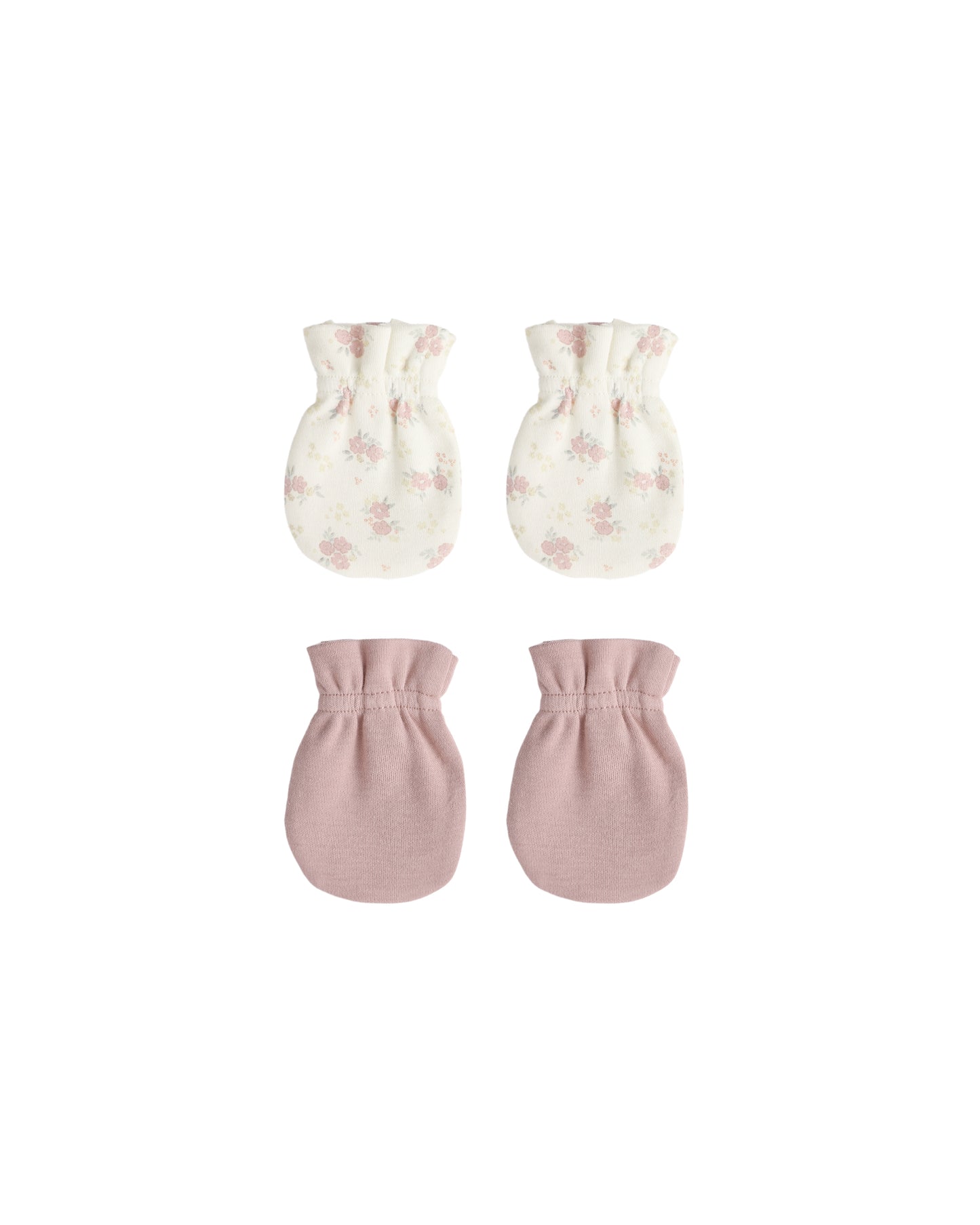 Quincy Mae No Scratch Mittens Set Mauve | Flower Field