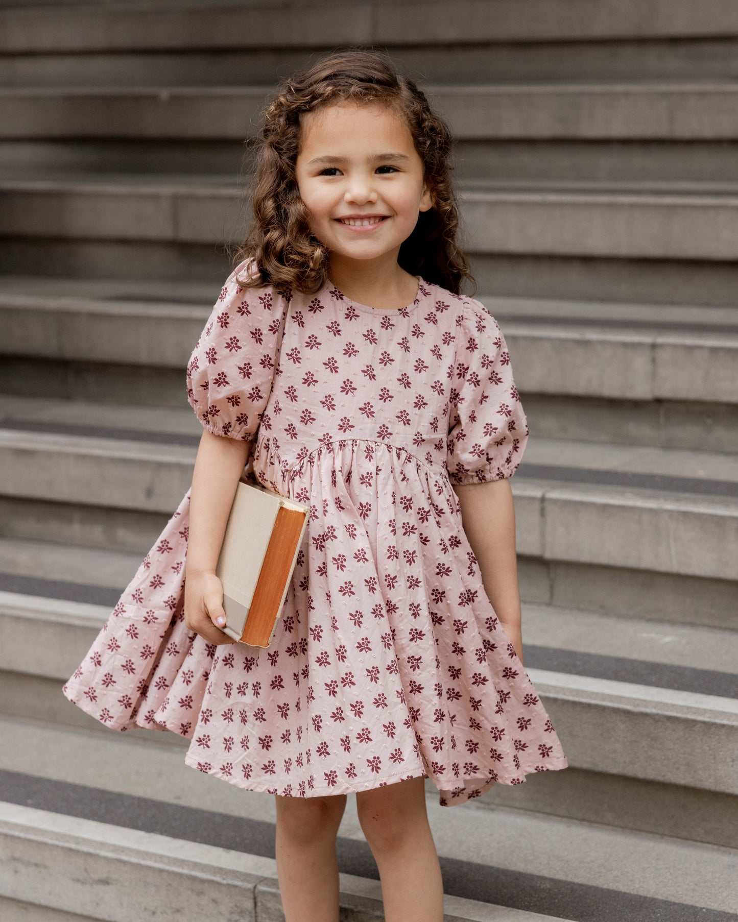 Rylee + Cru Rose Dress | Blush Fleur *Pre-Order*
